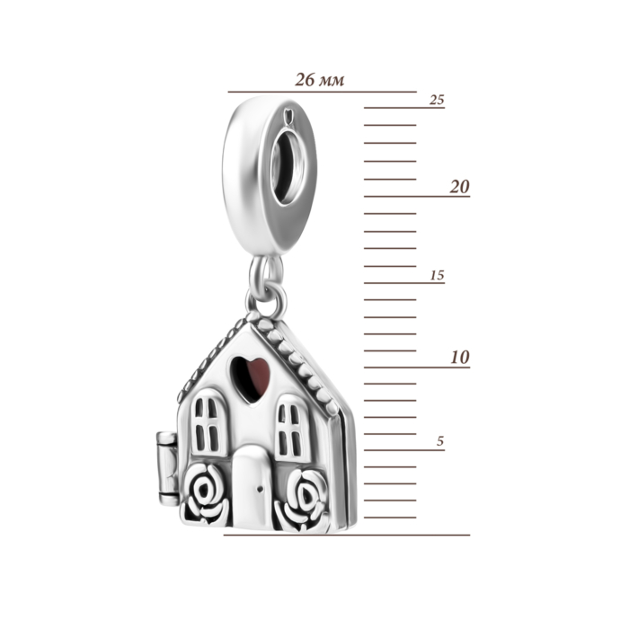 Срібна намистина шарм з емаллю. Артикул UG5SZDP04914