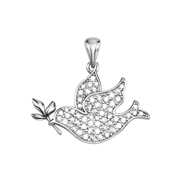 Серебряная подвеска с фианитами. Артикул UG5SZDP07758