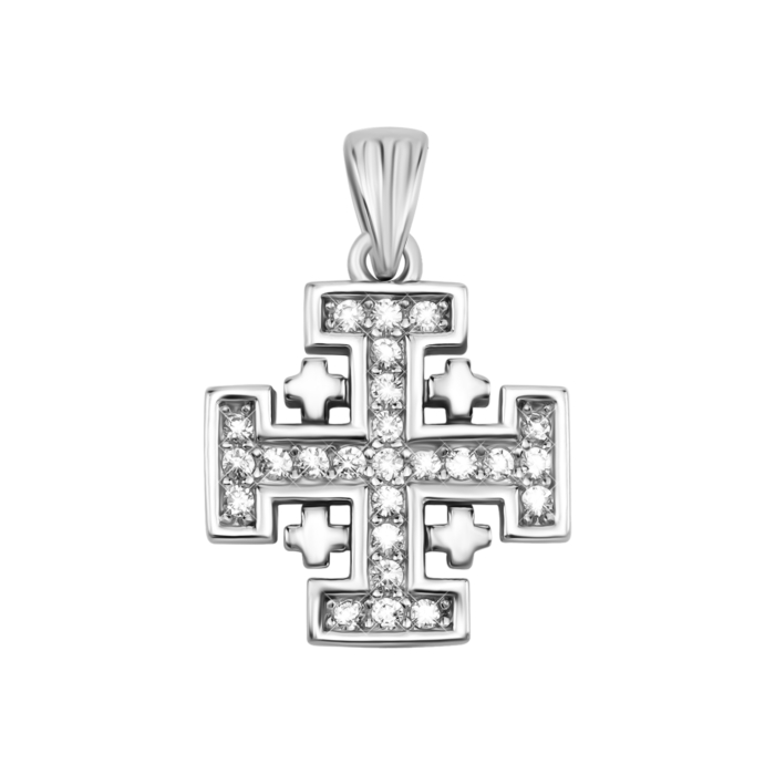 Срібна підвіска з фіанітами. Артикул UG5SZDP10752