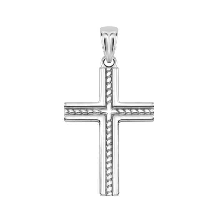 Срібна підвіска Хрестик. Артикул UG5SZDP10823