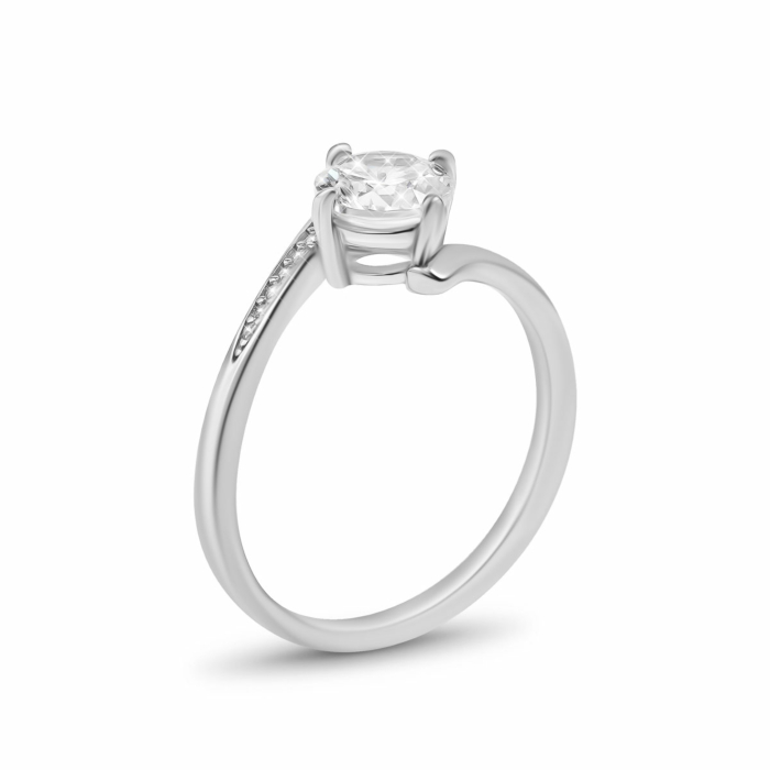 Срібна каблучка з фіанітами. Артикул UG5SZDR00501