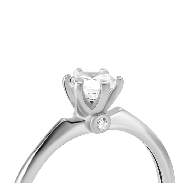 Срібна каблучка з фіанітами. Артикул UG5SZDR00509