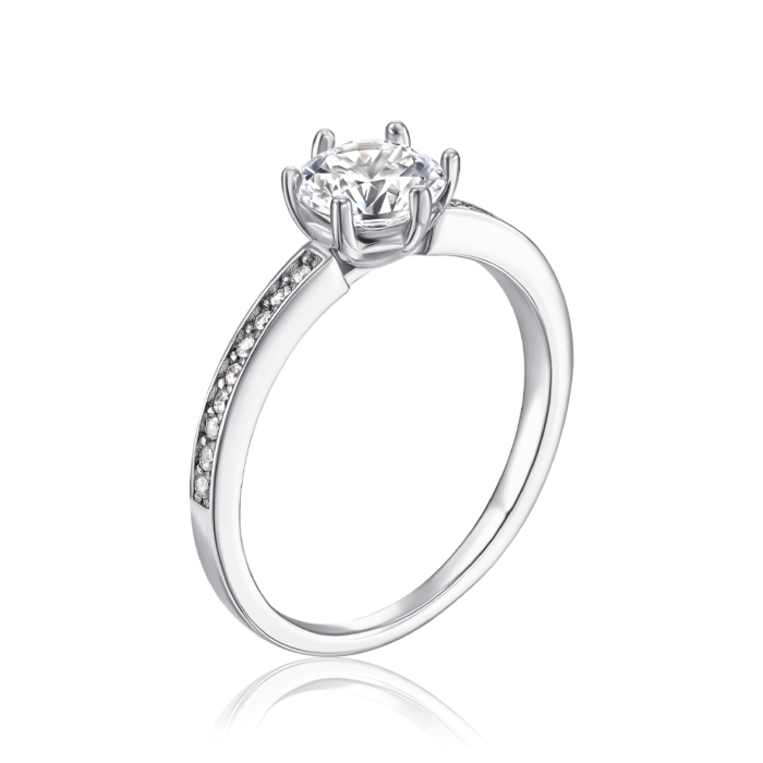 Серебряное кольцо с фианитами SZDR00892-R/12/1