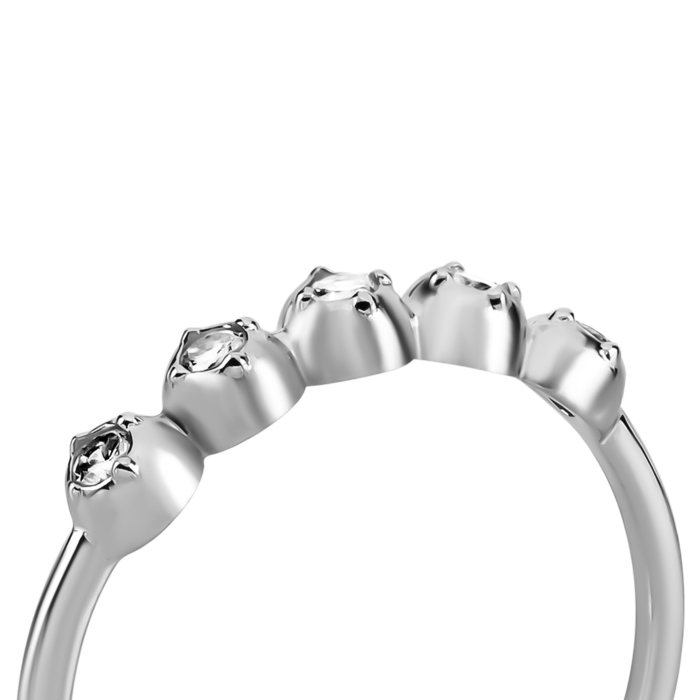 Срібна каблучка з фіанітами. Артикул UG5SZDR02986