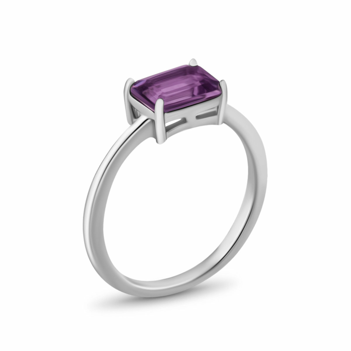 Серебряное кольцо с аметистом. Артикул UG5SZDR03008 ам