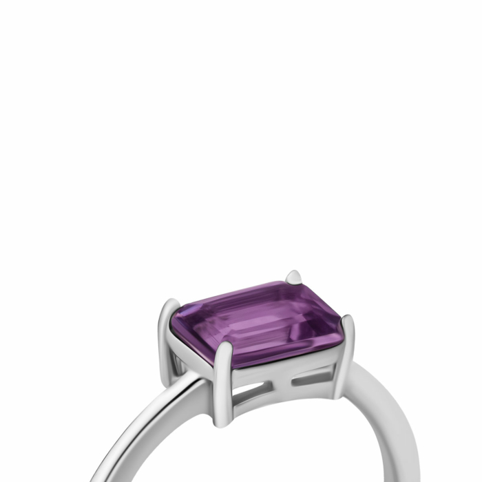 Серебряное кольцо с аметистом. Артикул UG5SZDR03008 ам