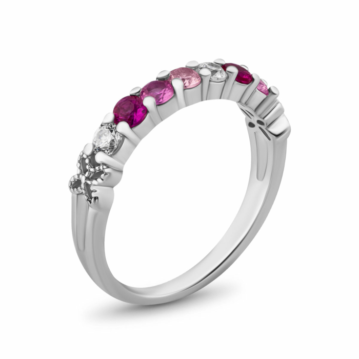 Срібна каблучка з фіанітами. Артикул UG5SZDR03090