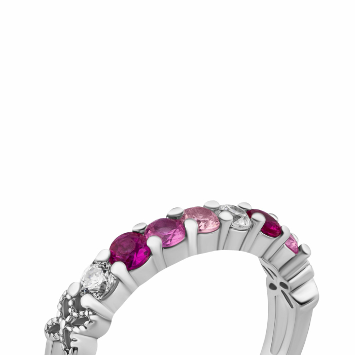 Срібна каблучка з фіанітами. Артикул UG5SZDR03090