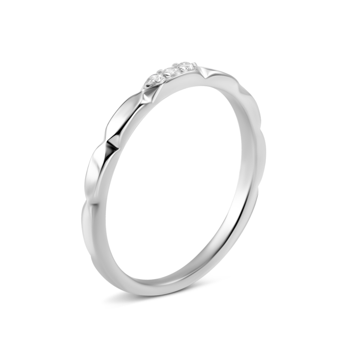 Серебряное кольцо с фианитами. Артикул UG5SZDR03107