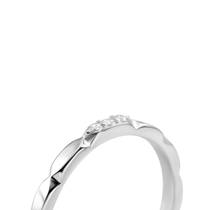 Серебряное кольцо с фианитами. Артикул UG5SZDR03107