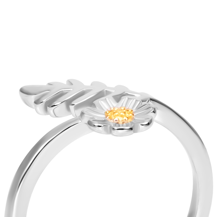 Серебряное кольцо с позолотой. Артикул UG5SZDR10110