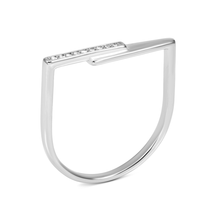 Серебряное кольцо с фианитами. Артикул UG5SZDR15597