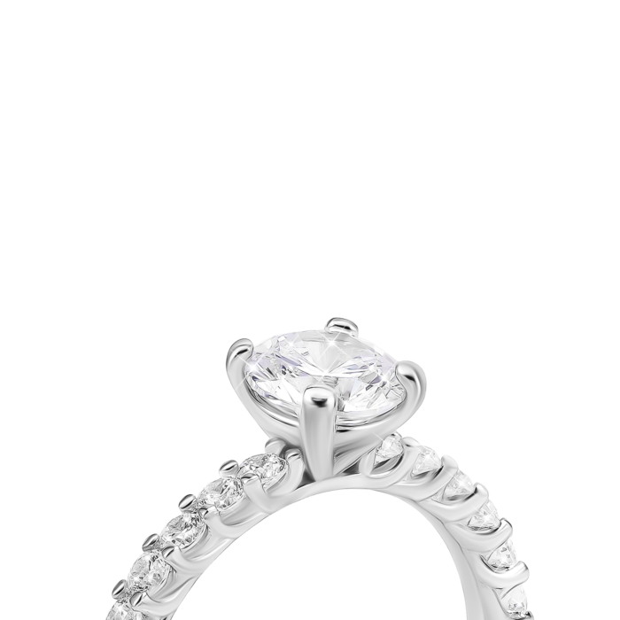 Срібна каблучка з фіанітами. Артикул UG5SZDR16459