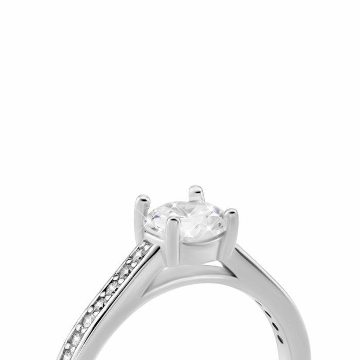 Срібна каблучка з фіанітами. Артикул UG5SZDR16537