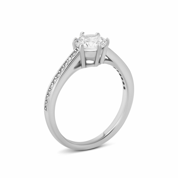 Серебряное кольцо с фианитами. Артикул UG5SZDR16586