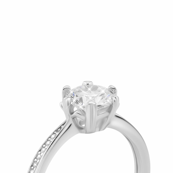 Серебряное кольцо с фианитами. Артикул UG5SZDR16647