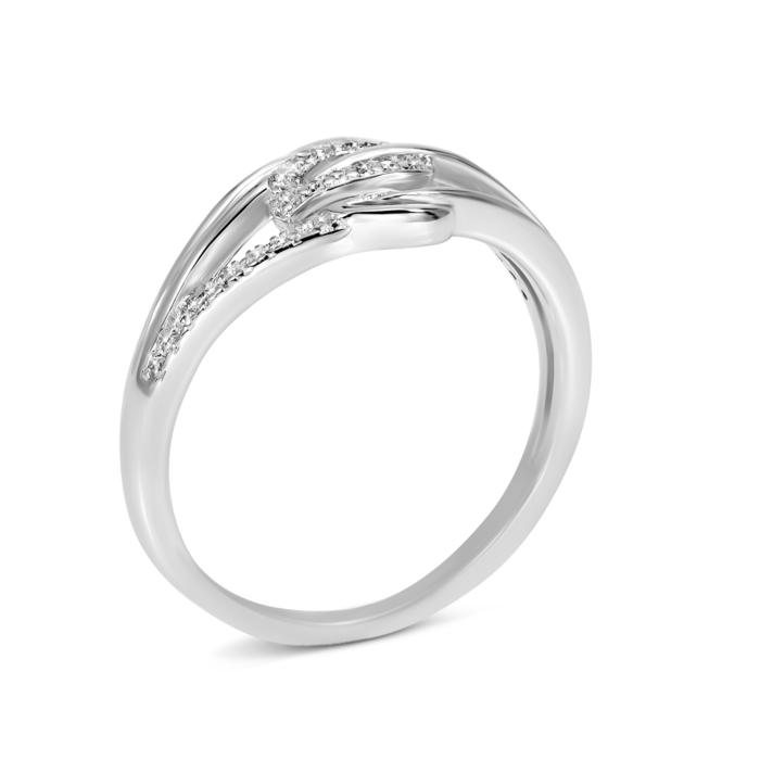 Срібна каблучка з фіанітами. Артикул UG5SZDR25568