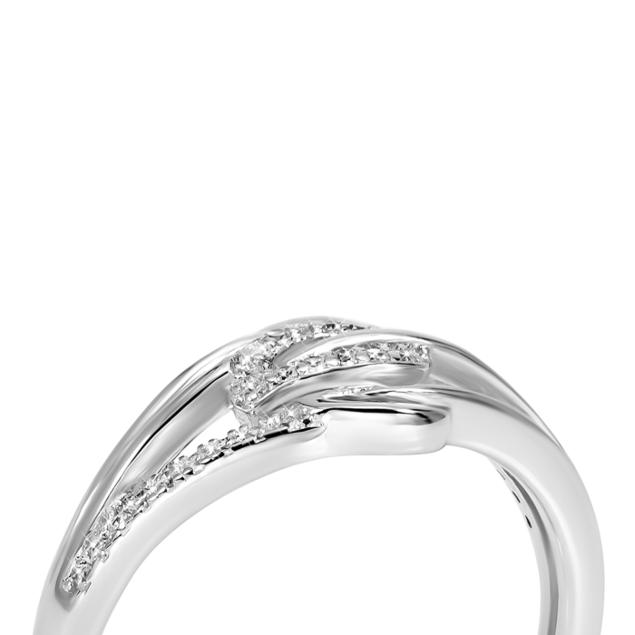 Срібна каблучка з фіанітами. Артикул UG5SZDR25568