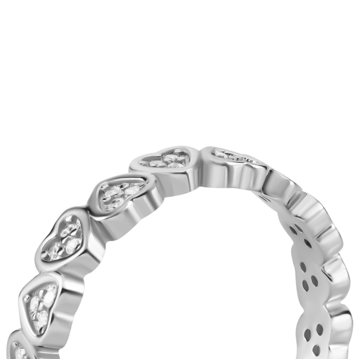 Серебряное кольцо с фианитами. Артикул UG5SZDR25650