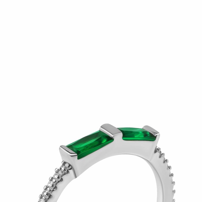 Срібна каблучка з фіанітами. Артикул UG5SZDR28500