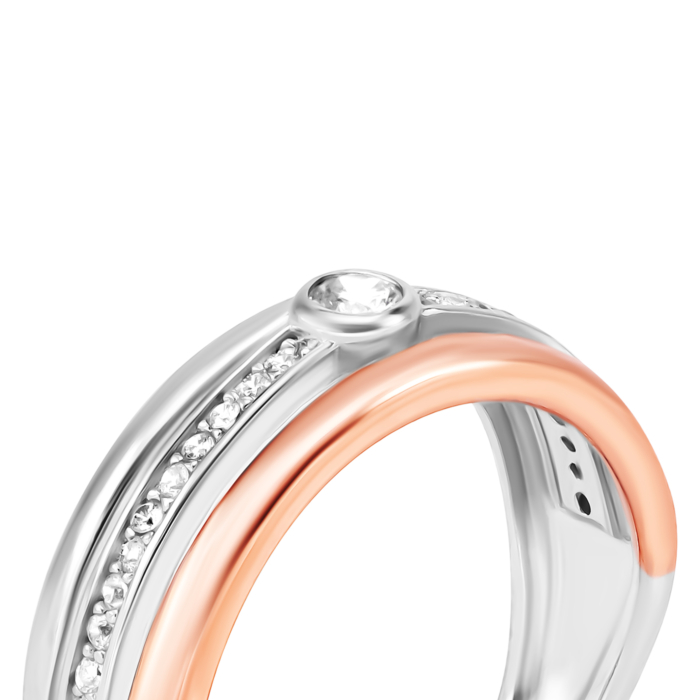 Серебряное кольцо с фианитами. Артикул UG5SZDR28524