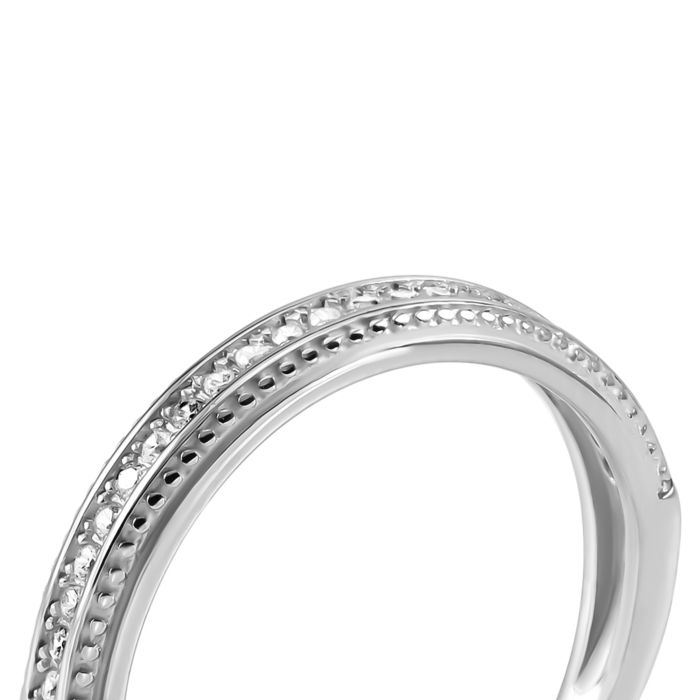 Срібна каблучка з фіанітами. Артикул UG5SZDR32462