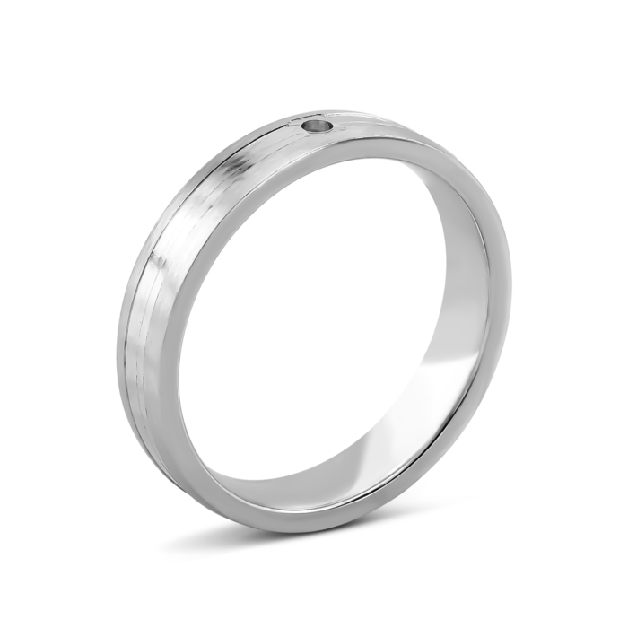 Обручальное кольцо с фианитом. Артикул UG5SZDR32516