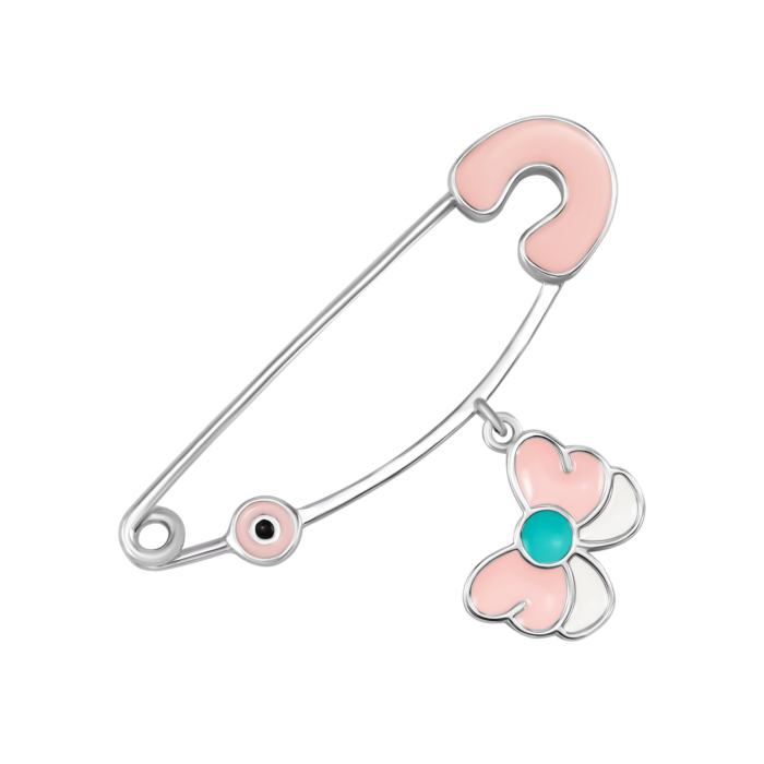 Срібна булавка Метелик з емаллю. Артикул UG5SZDX00378