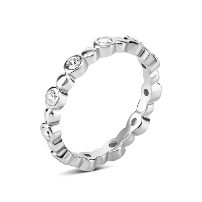Срібна каблучка з фіанітами. Артикул UG5TA11897