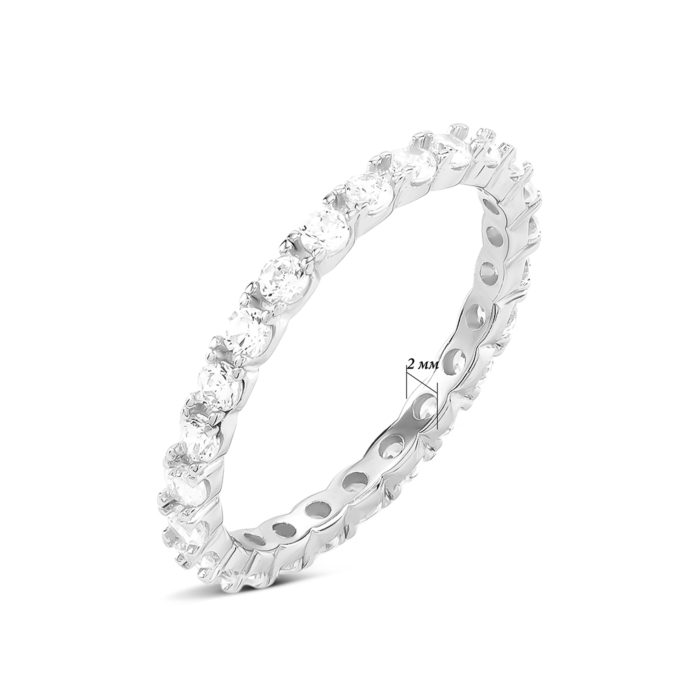 Серебряное кольцо с фианитами. Артикул UG5TA11898