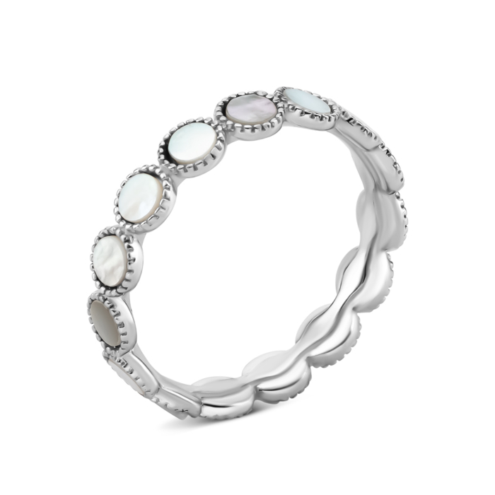 Срібна каблучка з перламутром. Артикул UG5TA11951