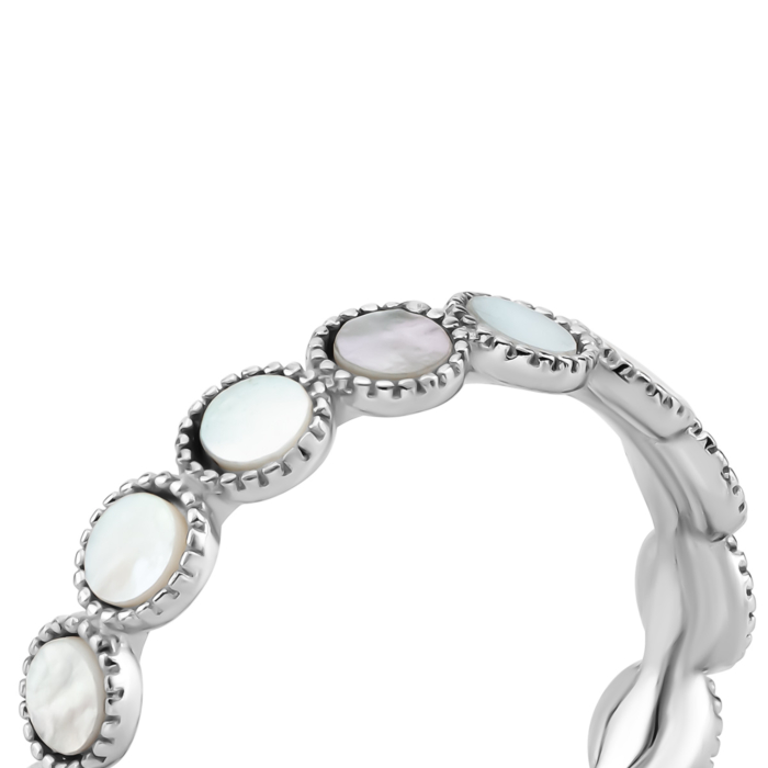 Срібна каблучка з перламутром. Артикул UG5TA11951