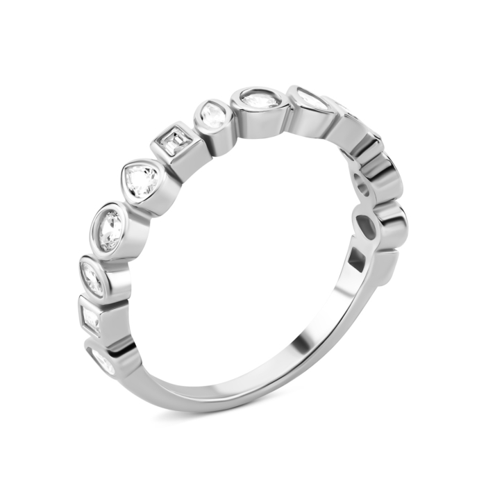 Серебряное кольцо с фианитами. Артикул UG5TA12017