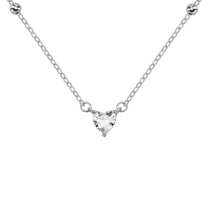 Срібне кольє з фіанітом. Артикул UG5TC03614