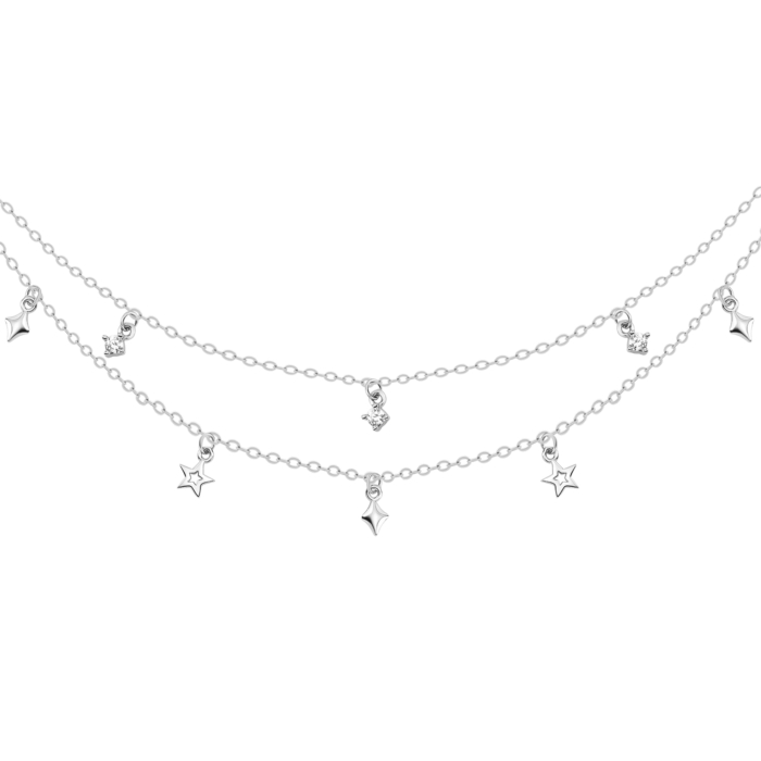 Серебряное колье с фианитами. Артикул UG5TC04383