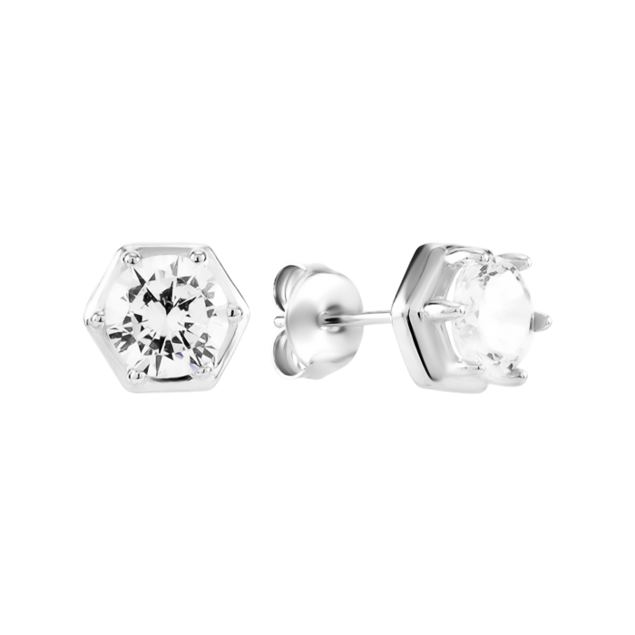 Серебряные пусеты с фианитами. Артикул UG5TFE00031