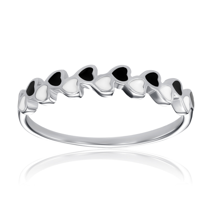 Серебряное кольцо с эмалью. Артикул A01020-R/12/967