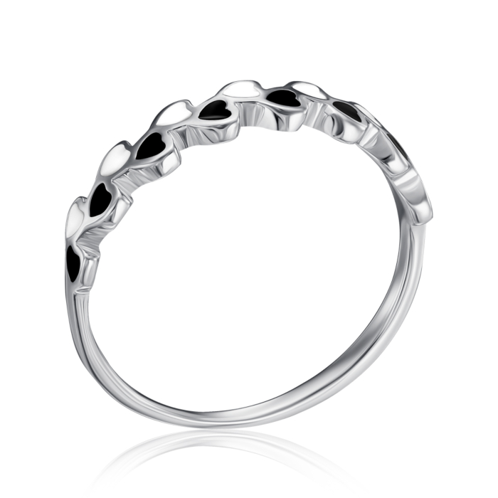 Серебряное кольцо с эмалью. Артикул A01020-R/12/967