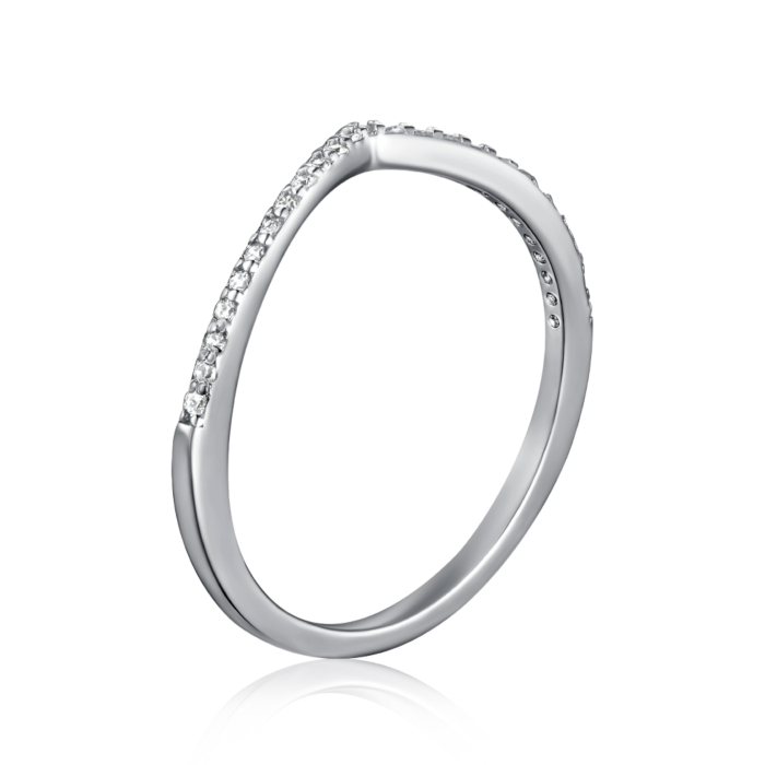 Серебряное кольцо с фианитами. Артикул A01933-R/12/1