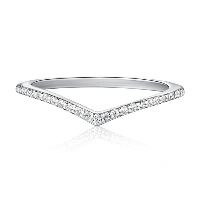 Серебряное кольцо с фианитами. Артикул A01933-R/12/1