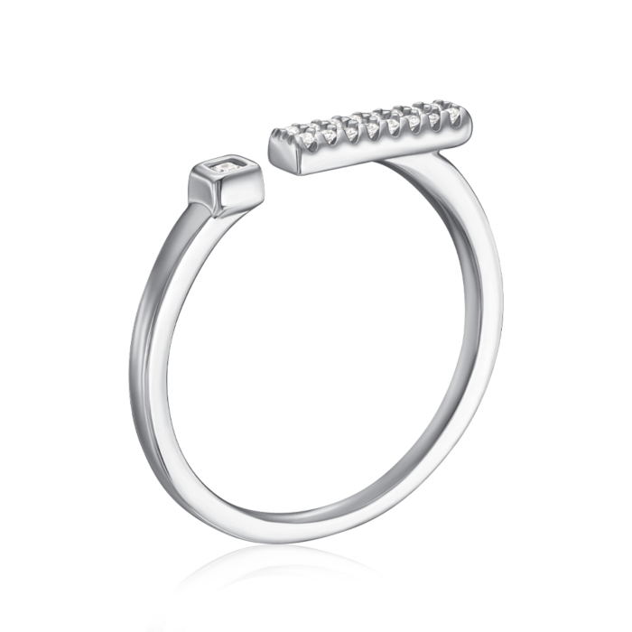 Серебряное кольцо с фианитами. Артикул A02322-R/12/1