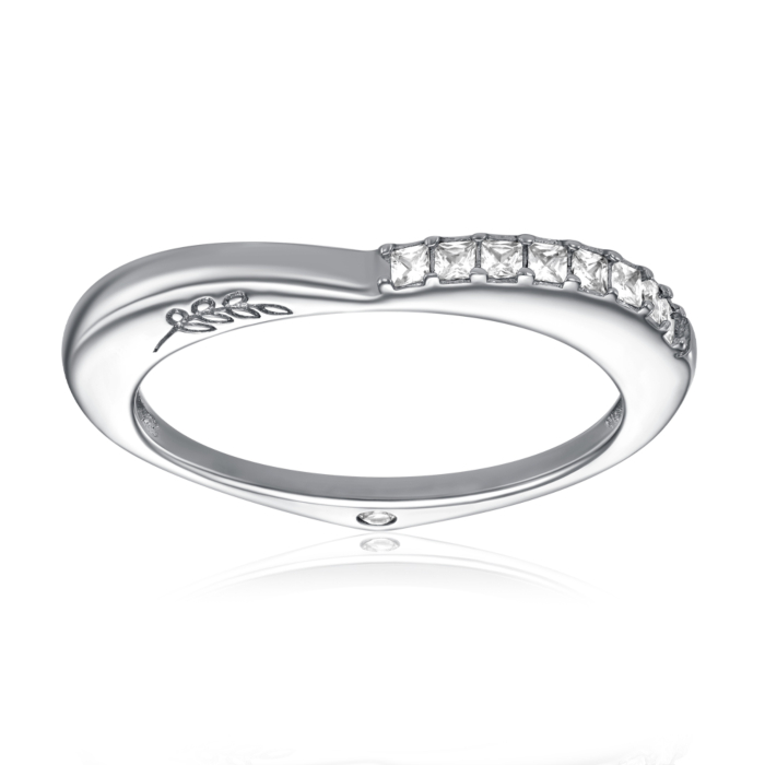 Серебряное кольцо с фианитами. Артикул A02407-R/12/1