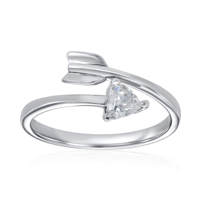 Серебряное кольцо с фианитом. Артикул A02683-R/12/1