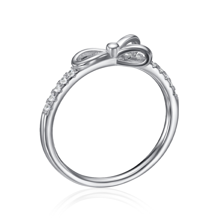 Срібна каблучка з фіанітами. Артикул A02699-R/12/1