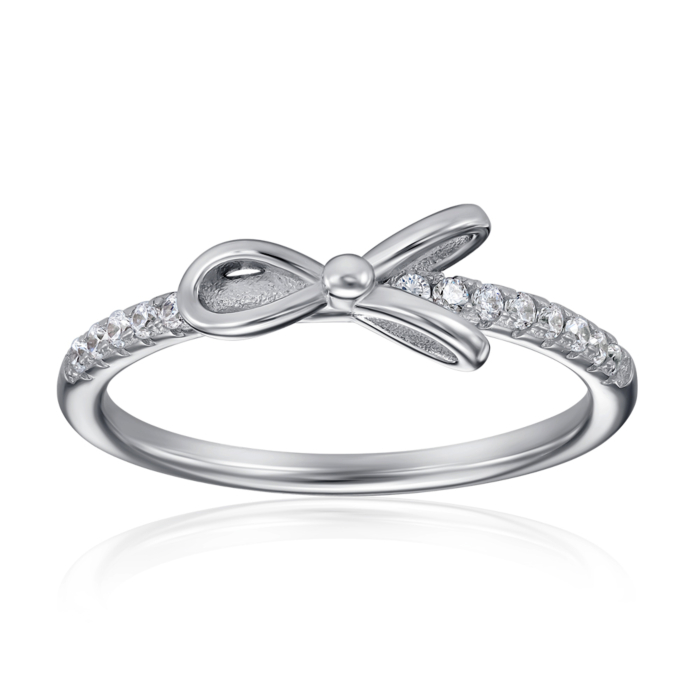 Срібна каблучка з фіанітами. Артикул A02699-R/12/1