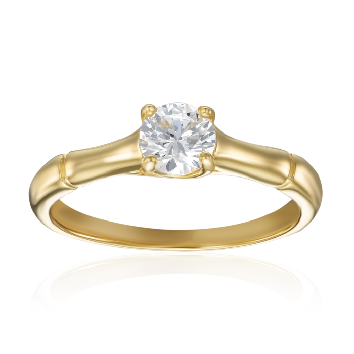 Срібна каблучка з фіанітом. Артикул A03298-R/20/1