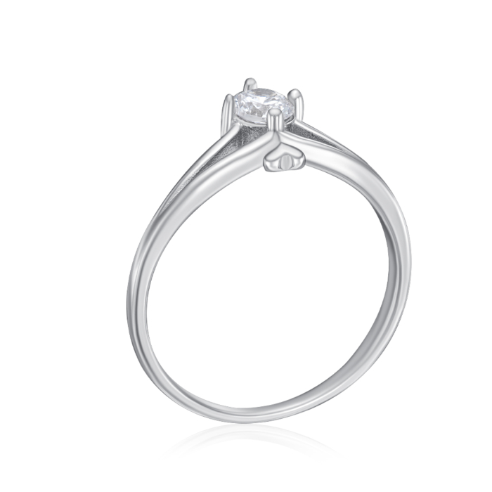 Серебряное кольцо с фианитом. Артикул A03301-R/12/1