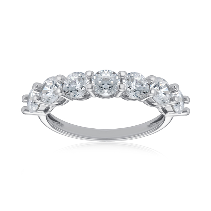 Срібна каблучка з фіанітами. Артикул A03576-R/12/1
