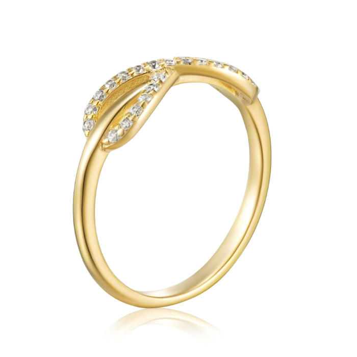 Срібна каблучка з фіанітами. Артикул A03616-R/20/1