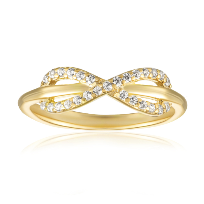 Срібна каблучка з фіанітами. Артикул A03616-R/20/1